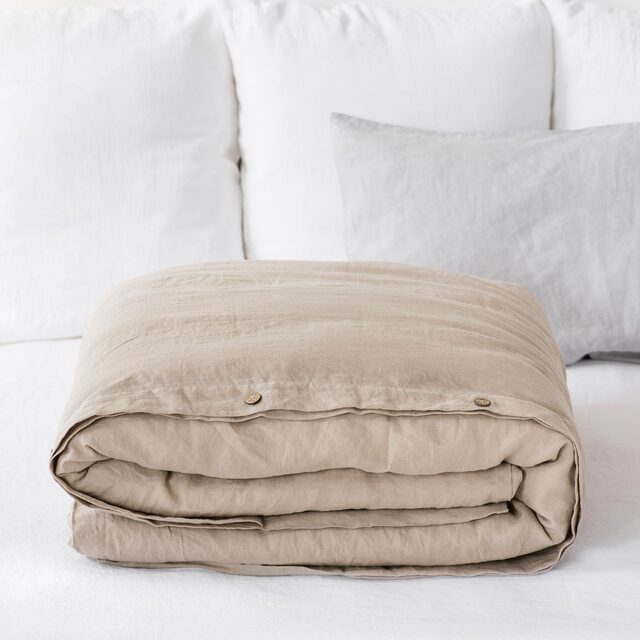 Magic Linen European Flax Duvet Cover (Queen)