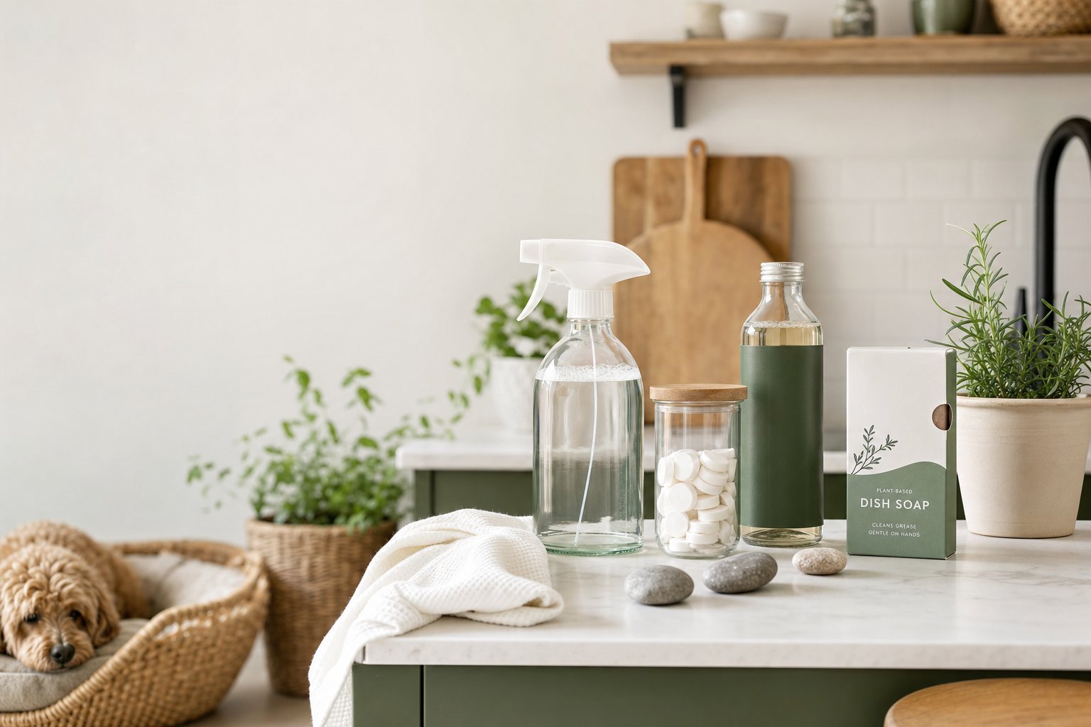 Pet-Safe Non-Toxic Household Cleaners (2026): What's Safe, What Isn't, and What to Buy