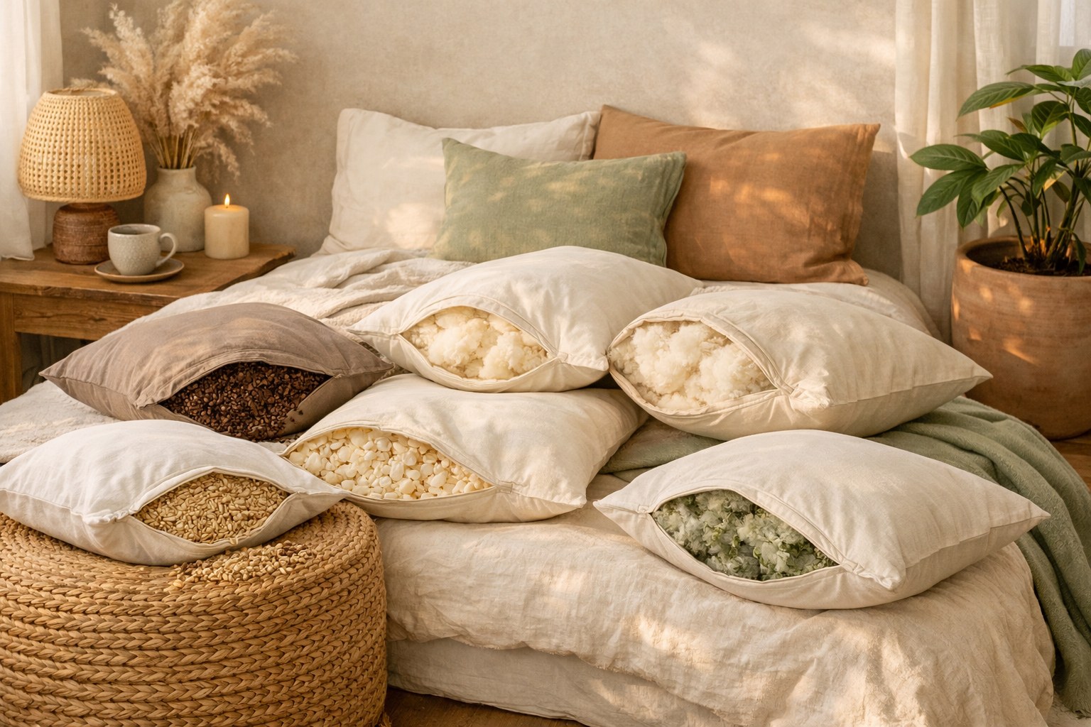 7 Plastic-Free Pillow Fills I Slept On All of Them — 3 to Avoid (2026)