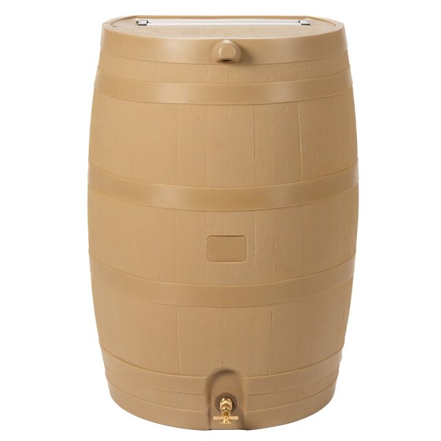 Eartheasy 50-Gallon Rain Barrel with Diverter Kit