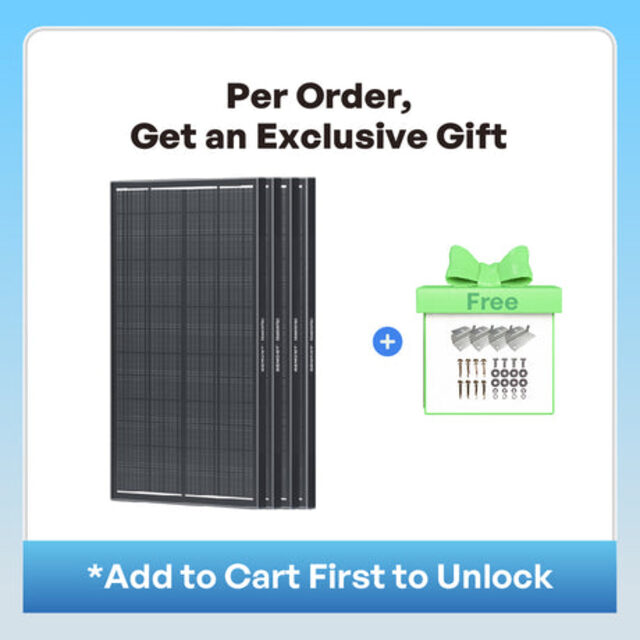 Renogy 200W 12V Monocrystalline Solar Panel (2-Pack)