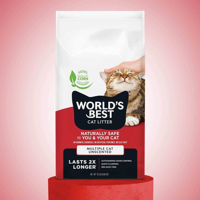 World's Best Cat Litter Clumping Corn Formula (28 lb)
