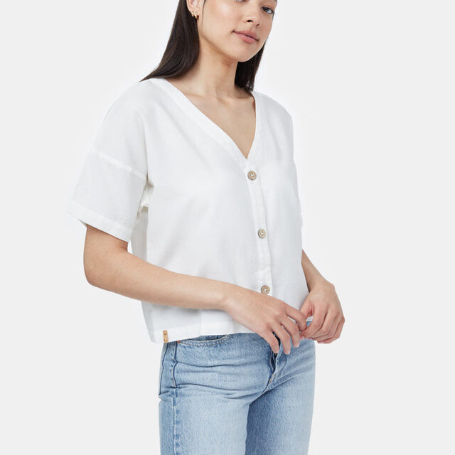 Tentree Organic Cotton Poplin Button-Front Shirt