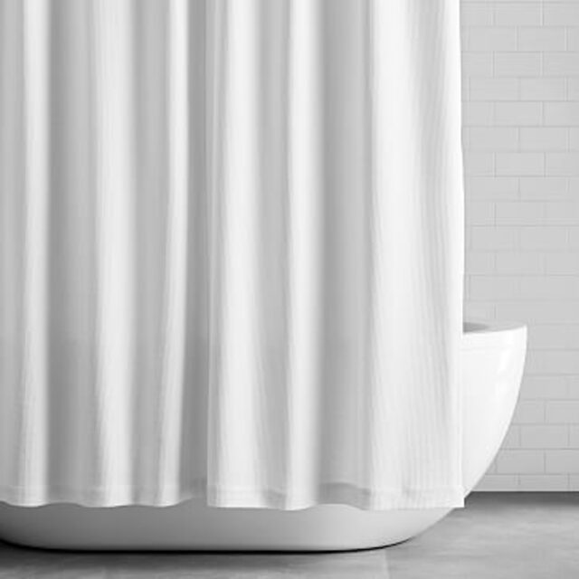 West Elm Organic Cotton Shower Curtain