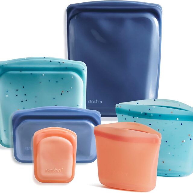 Silicone Reusable Bags (6-pack)